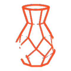 Low-poly vase