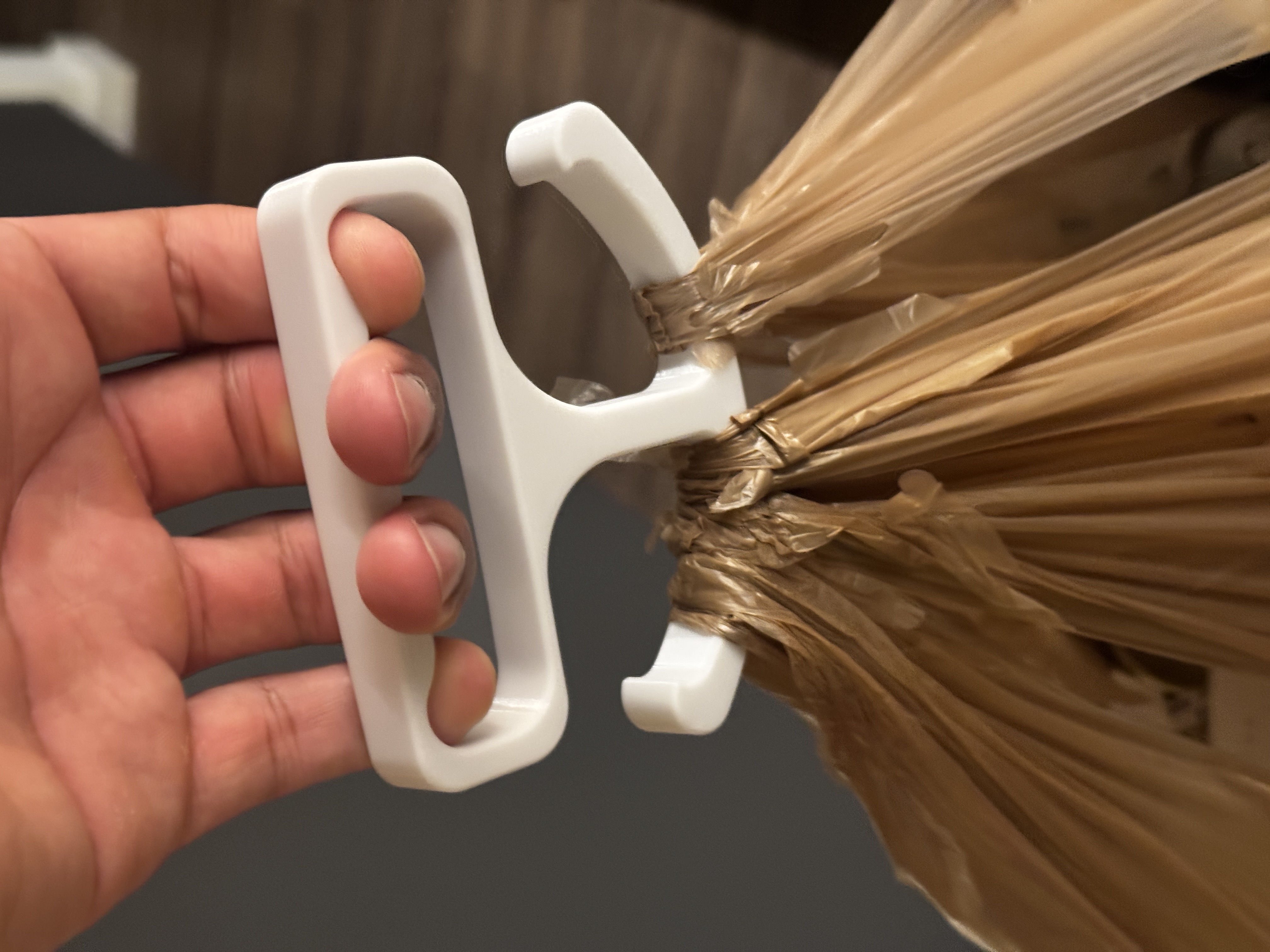 Grocery bag handle